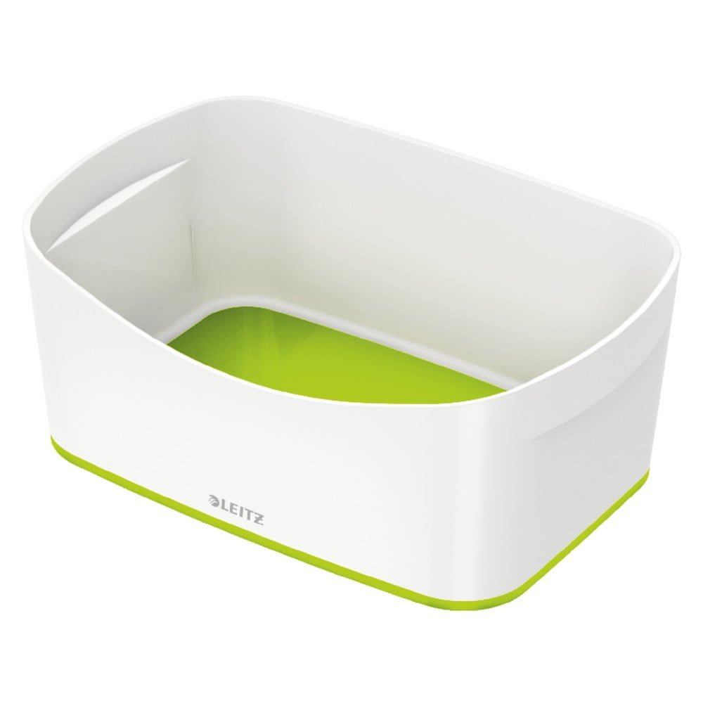 Bílo-zelený plastový úložný box MyBox