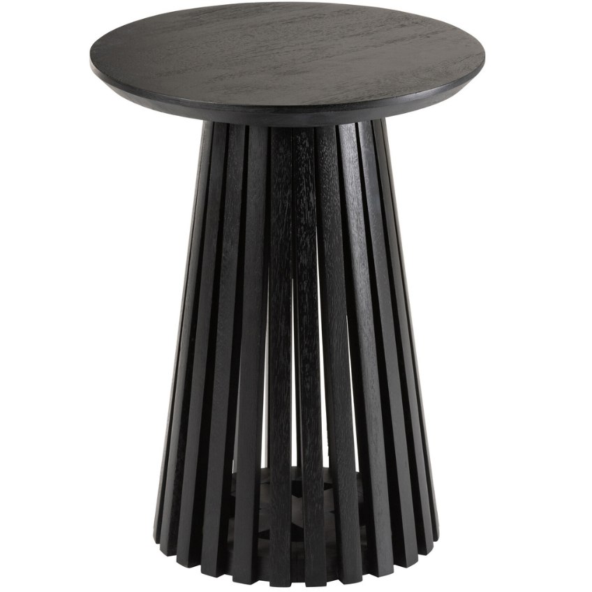 Černý dřevěný odkládací stolek J-line