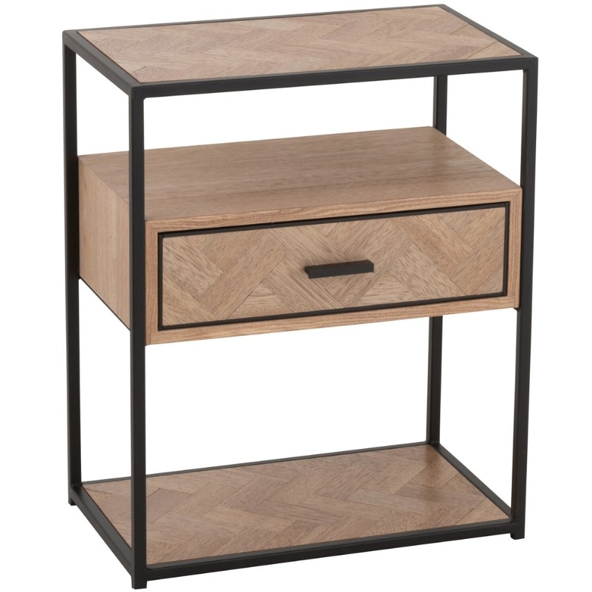 Dřevěný noční stolek J-line Zigtem 50 x