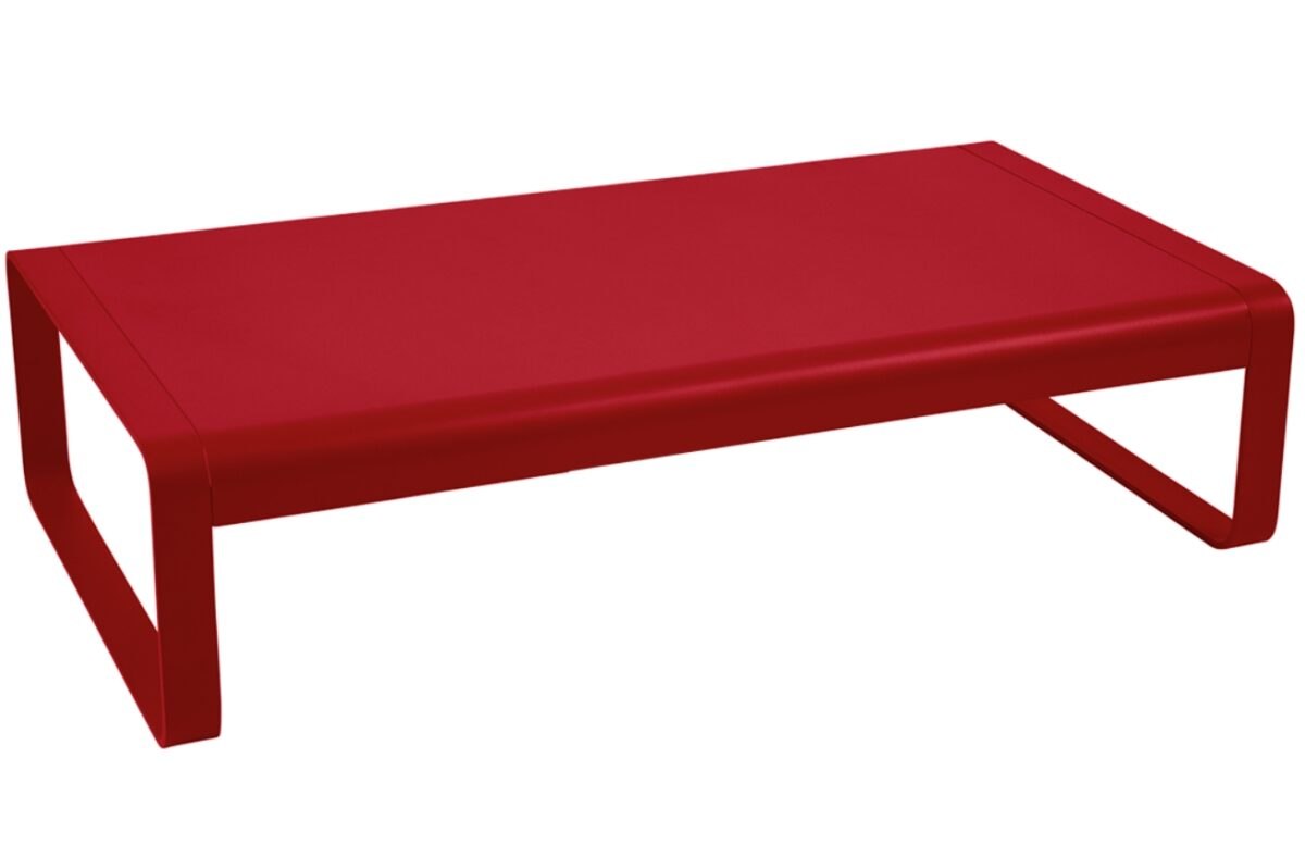 Makově červený červený hliníkový zahradní konferenční stolek Fermob