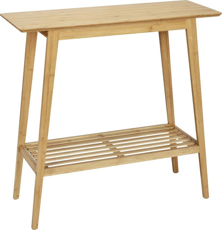 Bambusový konzolový stolek v přírodní barvě 30x80