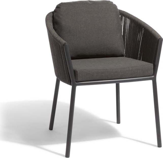 Černá kovová zahradní židle Omer