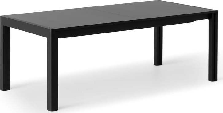 Rozkládací jídelní stůl s černou deskou 96x220 cm