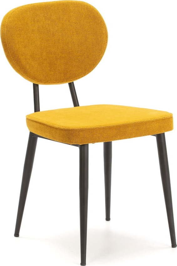 Žluté jídelní židle v sadě 2