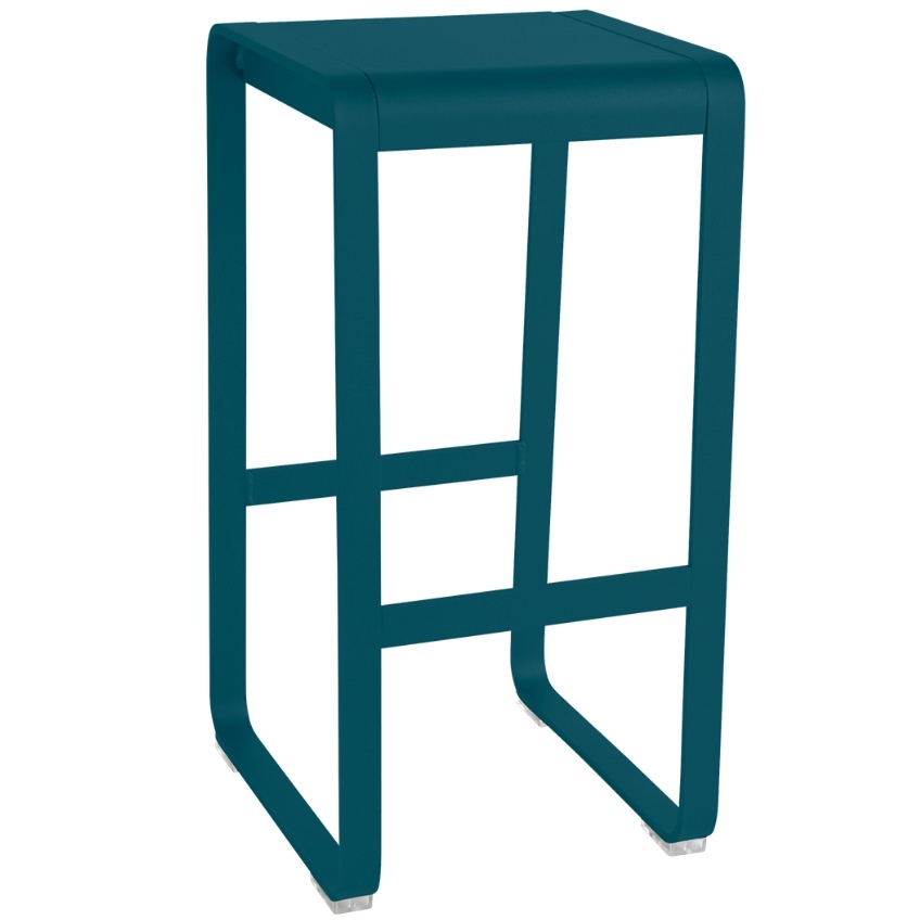 Modrá hliníková zahradní barová židle Fermob