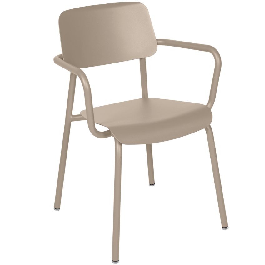 Muškátově šedá hliníková zahradní židle Fermob