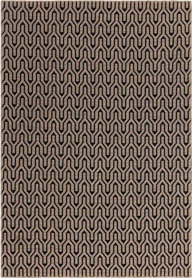 Černo-béžový koberec 120x170 cm Global