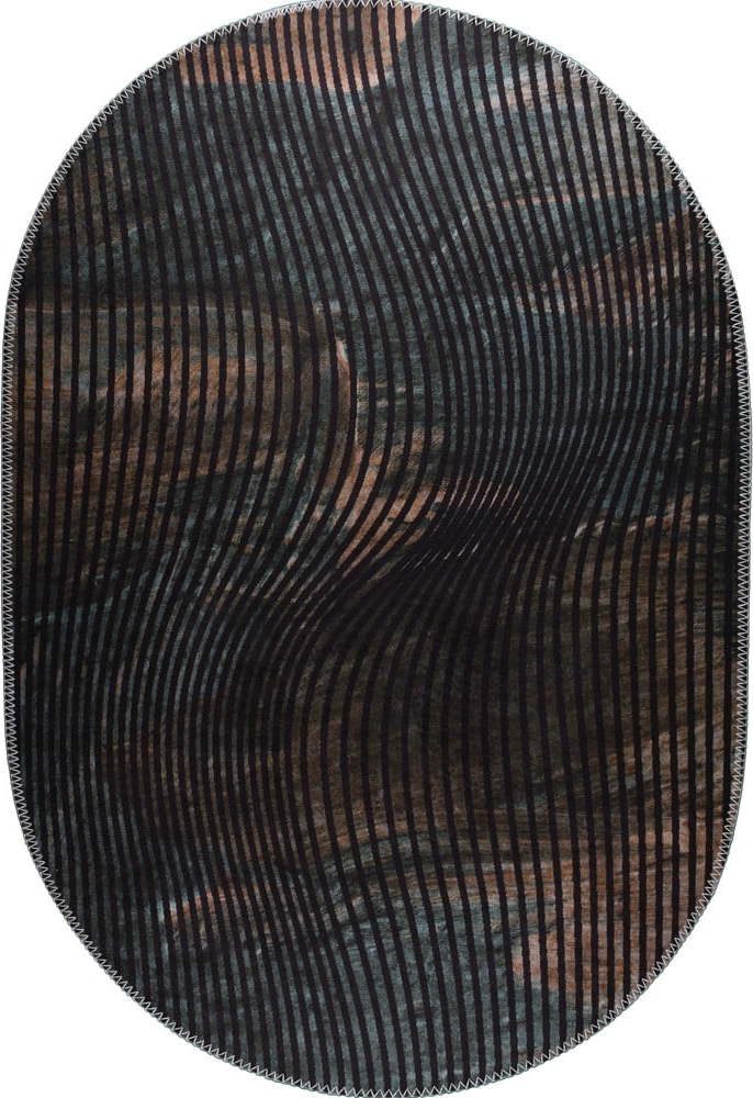 Černý pratelný koberec 120x180 cm