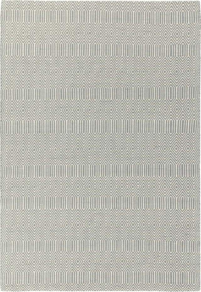 Světle šedý vlněný koberec 120x170 cm