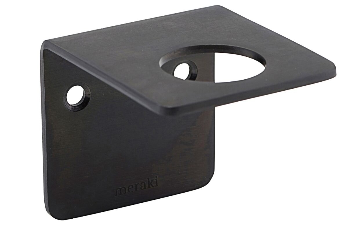 Černý kovový nástěnný držák Meraki Supply
