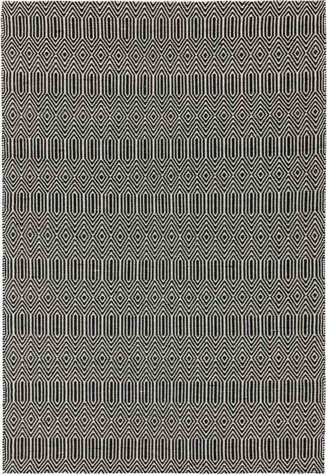 Černý vlněný koberec 160x230 cm Sloan