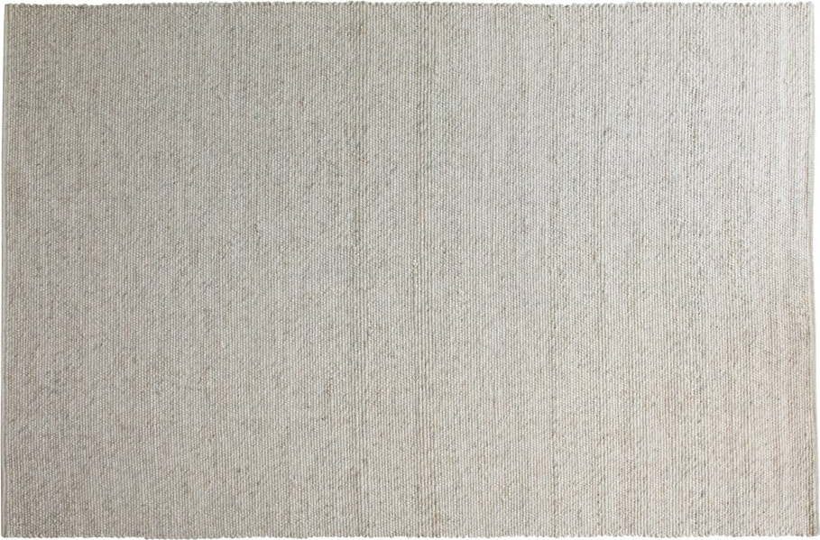 Světle šedý vlněný koberec 400x300 cm