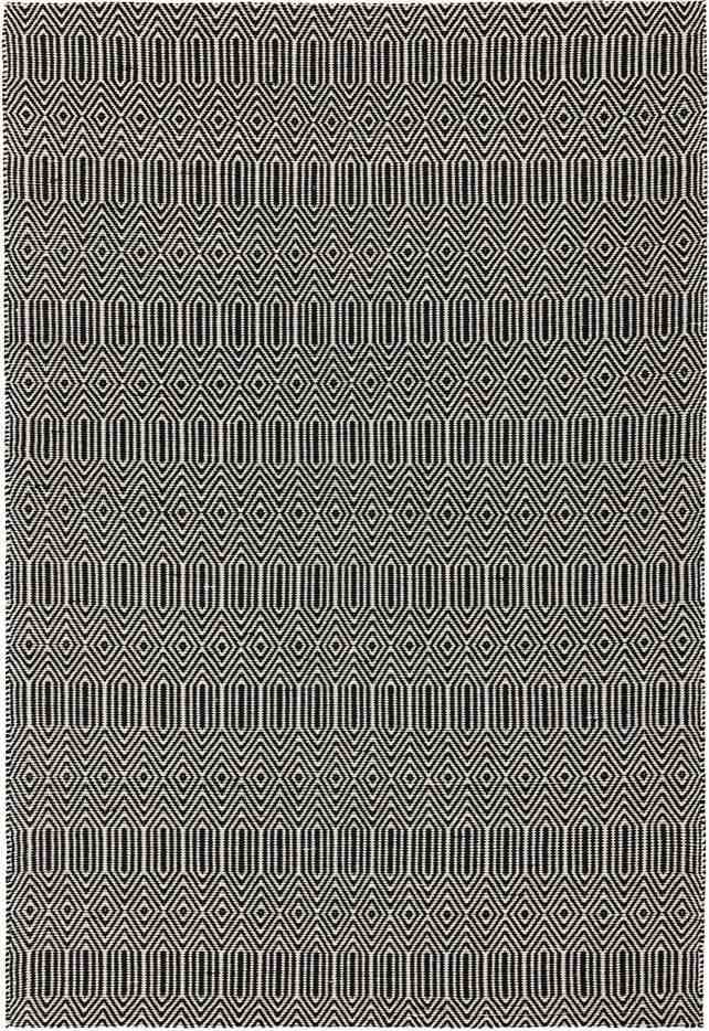 Černý vlněný koberec 100x150 cm Sloan