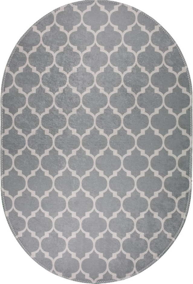 Světle šedý pratelný koberec 120x180