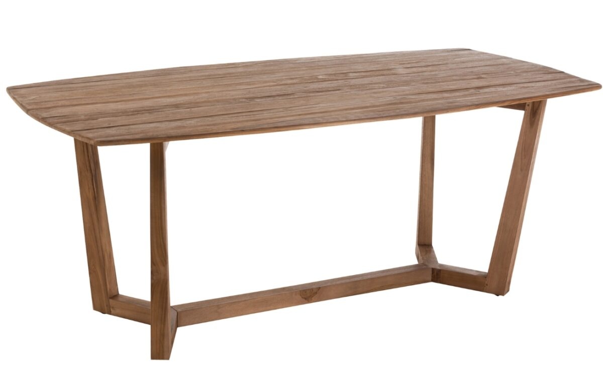Hnědý dřevěný jídlení stůl J-line Moris