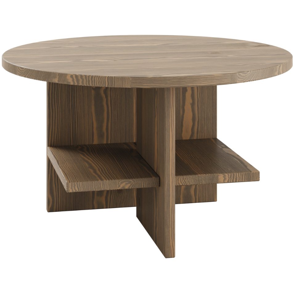 Hnědý dřevěný konferenční stolek Karup Design