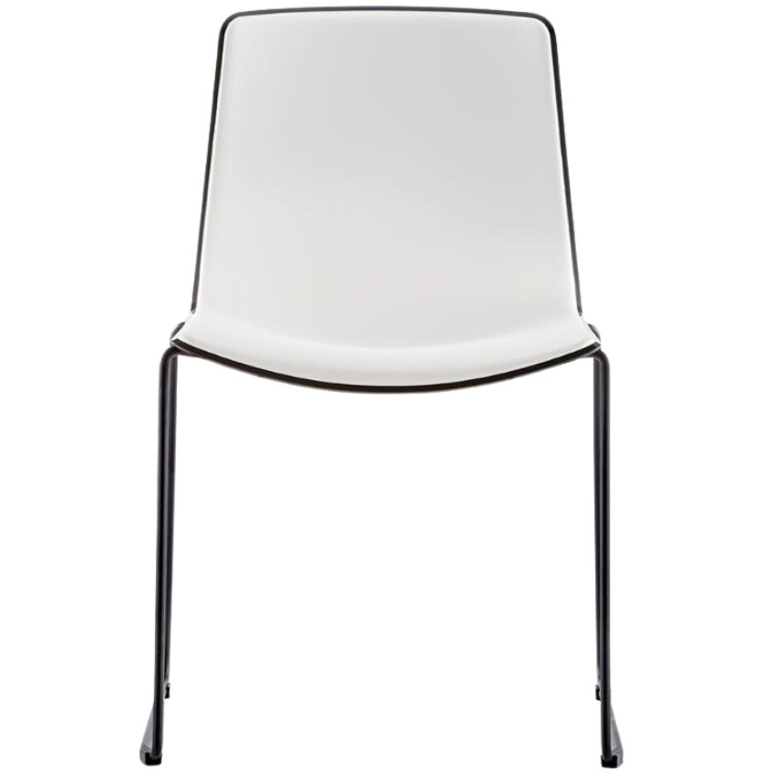Pedrali Černobílá plastová konferenční židle